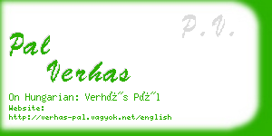 pal verhas business card